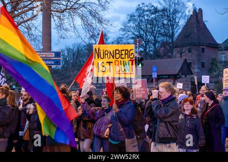 Demonstration Gemeinsam Gegen Rechtsextremismus In Nürnberg Ver.di Ruft ...