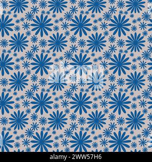 Flower pattern with leaves. Floral bouquets flower compositions. Floral pattern Stock Vector