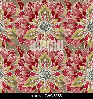 Flower pattern with leaves. Floral bouquets flower compositions. Floral pattern Stock Vector