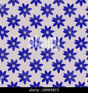 Flower pattern with leaves. Floral bouquets flower compositions. Floral pattern Stock Vector