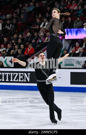 Daria DANILOVA & Michel TSIBA (NED), during Pairs Free Skating, at the