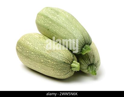 Fresh vegetable marrow. Isolated on white Stock Photo