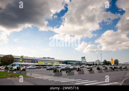 Picture of Riga Airport (Rigas Lidosta). Riga International Airport is the international airport of Riga, the capital of Latvia, and the largest airpo Stock Photo