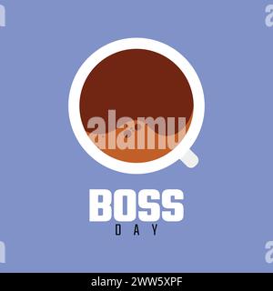 The Happy Boss Day Vector Illustration Icon Office Boss Celebration Day Vector Icon Boss Stock Vector