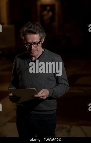 Rome, Italy. 21st Mar, 2024. Willem Dafoe is reading poems by Gabriele Tinti at The Pantheon in Rome, Italy, on March 21, 2024. (Photo by Luca Carlino/NurPhoto) Credit: NurPhoto SRL/Alamy Live News Stock Photo