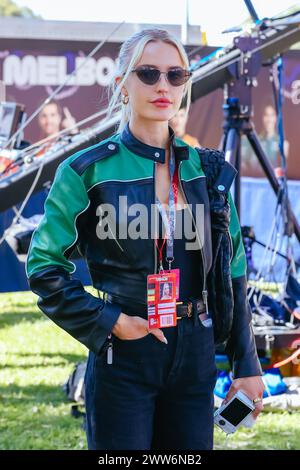 Melbourne, Victoria, Australia. 22nd Mar, 2024. MELBOURNE, AUSTRALIA - MARCH 22: Morgan Riddle at the 2024 Australian Grand Prix at Albert Park in Melbourne, Australia (Credit Image: © Chris Putnam/ZUMA Press Wire) EDITORIAL USAGE ONLY! Not for Commercial USAGE! Stock Photo