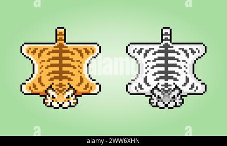 Pixel 8 bit cat collection. Animals for game assets in vector ...