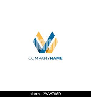 W Initial Logo Design. Letter W Icon Stock Vector