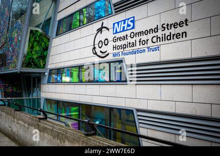 Great Ormond Street Hospital for Children London. The Morgan Stanley Clinical Building at the Great Ormond St Hospital London. GOSH London. Stock Photo