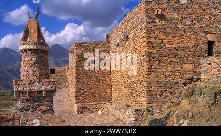 Middle East, Saudi Arabia, The mountain village of Thai Ain, Thee-Ain, Dhi Ayn, Zee Ain Village, Al-Baha region, Thee Ain Stock Photo