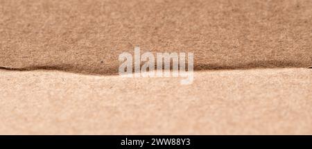 Old cardboard sheet of paper texture, brown background, paper sheet Stock Photo