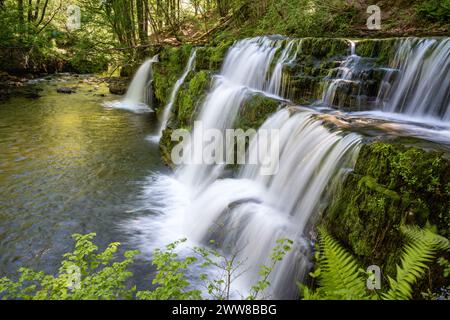 Sgwd y Pannwr, Waterfall, Wales, UK Stock Photo