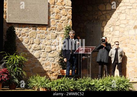 Rome, Italy 03 24 2024: Commemoration ceremony for the victims of Nazi massacre at Fosse Ardeatine Stock Photo