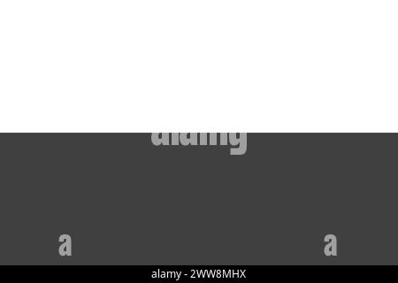 Poland flag - greyscale monochrome vector illustration. Flag in black and white Stock Vector