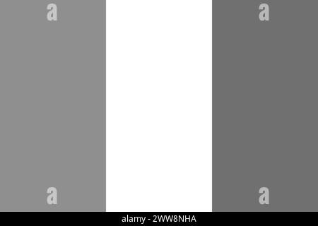 Cote d Ivoire flag - greyscale monochrome vector illustration. Flag in black and white Stock Vector