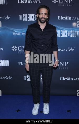 Mexico City, Mexico. 21st Mar, 2024. Antonio Gaona is attending the red carpet of 'The Silence of Sound' new season premiere at Teatro de la Ciudad Esperanza Iris in Mexico City, Mexico, on March 21, 2024. (Photo by Luis Marin/Eyepix Group) Credit: NurPhoto SRL/Alamy Live News Stock Photo