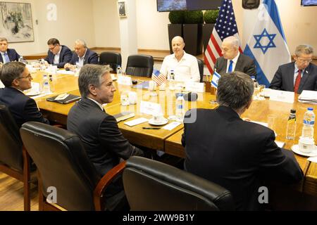 Israel. 22nd Mar, 2024. Secretary Antony J. Blinken Meets Israel War 