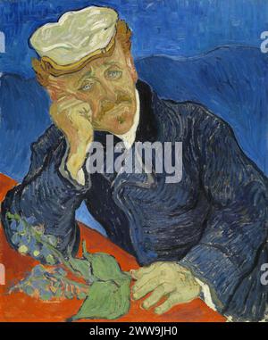Portrait of Doctor Gachet Van  Gogh Stock Photo