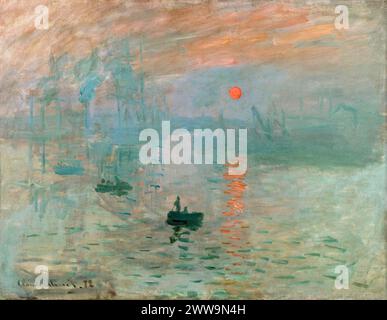 Impression, Sunrise. Claude Monet. 1872. Stock Photo