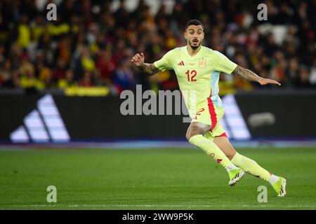 LONDON, UK - 22nd Mar 2024:  Joselu of Spain during the International Football Friendly match between Spain and Colombia at London Stadium  (Credit: Craig Mercer/ Alamy Live News) Stock Photo