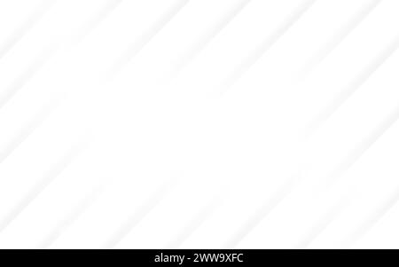 White background. Smooth lines on white texture. Simple elegant poster template. Abstract geometric design. Light gray wallpaper with diagonal stripes Stock Vector