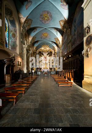 Basilica of St. Mary, Kalwaria Zebrzydowska Park, Poland Stock Photo