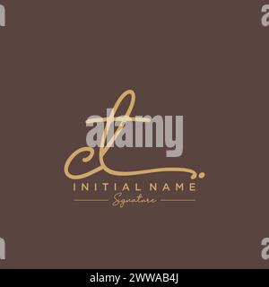 CT Signature Logo Template Vector Stock Vector