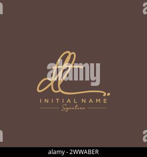 DT Signature Logo Template Vector Stock Vector Image & Art - Alamy