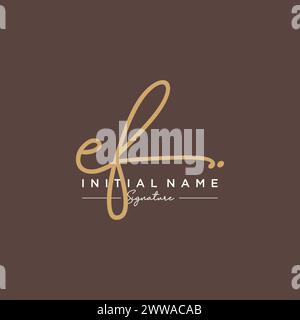 EF Signature Logo Template Vector Stock Vector Image & Art - Alamy