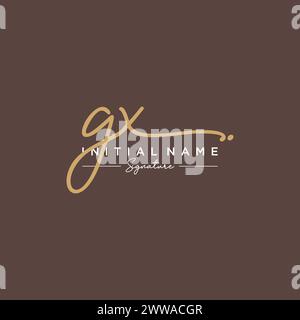GX Signature Logo Template Vector Stock Vector Image & Art - Alamy