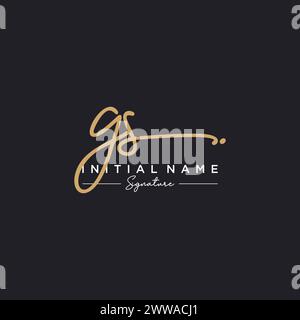 GS Signature Logo Template Vector Stock Vector Image & Art - Alamy
