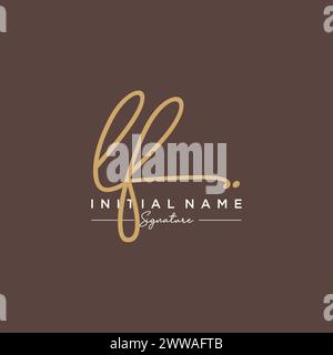 LF Signature Logo Template Vector Stock Vector Image & Art - Alamy