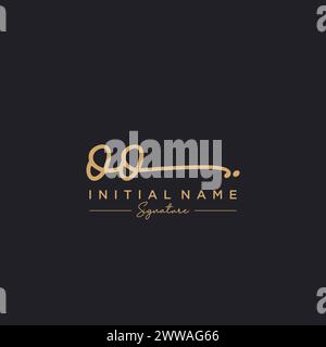 OO Signature Logo Template Vector Stock Vector