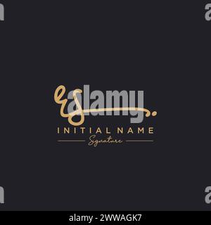 RS Signature Logo Template Stock Vector Image & Art - Alamy