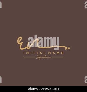 RN Signature Logo Template Vector Stock Vector
