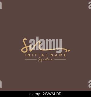 SN Signature Logo Template Vector Stock Vector Image & Art - Alamy