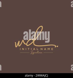 WD Signature Logo Template Vector Stock Vector Image & Art - Alamy
