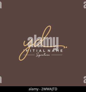 YD Signature Logo Template Vector Stock Vector