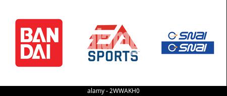 Ban Dai,Snai,EA Sports. Editorial vector logo collection Stock Vector ...