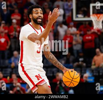 Nebraska Cornhuskers guard Brice Williams (3) pushes the ball up court