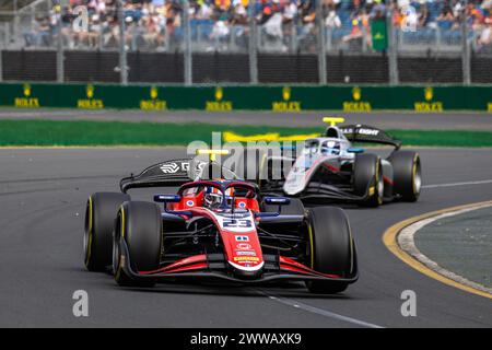 23 STANEK Roman (cze), Trident, Dallara F2 2024, action during the 3rd round of the 2024 FIA Formula 2 Championship from March 22 to 24, 2024 on the Albert Park Circuit, in Melbourne, Australia Stock Photo