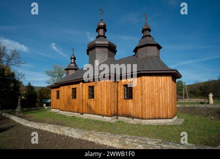 Orthodox Church of Saints Cosmas and Damian in Bartne, Poland Stock Photo