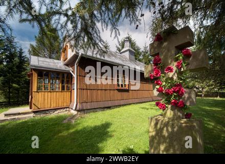 Orthodox Church of the Nativity of St. John the Baptist in Gladyszow, Poland Stock Photo