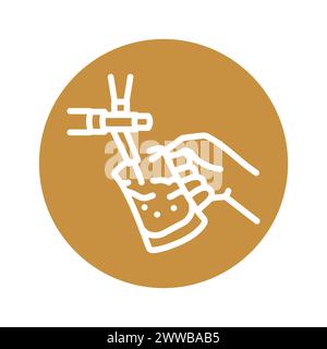 Beer tap black line icon. Pictogram for web page, mobile app, promo. Stock Vector