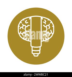 Universal Disco Lamp black line icon. Pictogram for web page, mobile app, promo. Stock Vector