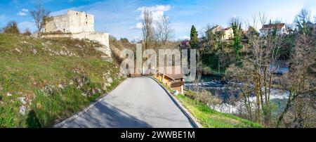 Slunj Fortress of Petar Zrinski and Fran Krsto Frankopan Stock Photo