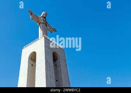 Cristi ReiChrist Statue In Lisbon, Portugal Stock Photo