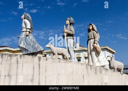 Hirtenkinder Von Fatima, Rotunda Dos Pastorinhos, Portugal Stock Photo