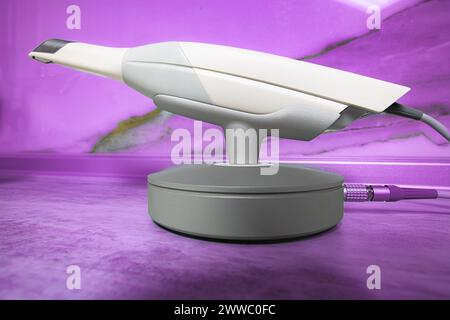 Dental 3d scanner 3Shape in the dentist's office. Stock Photo