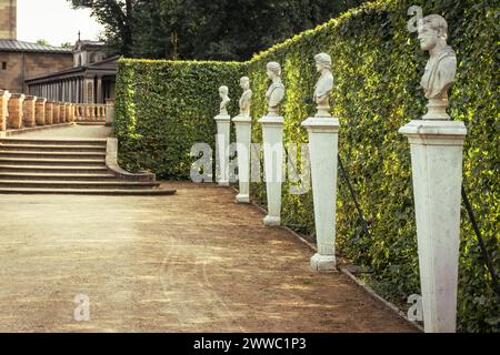 landscape in in Sanssouci Park in Potsdam Berlin-Brandenburg Stock Photo